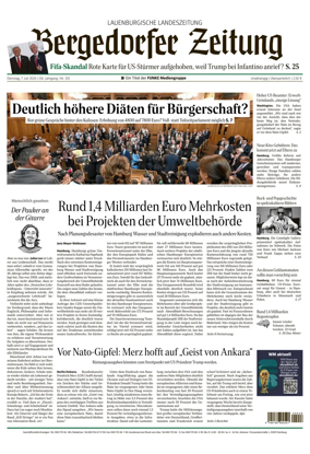 Cover of Bergedorfer Zeitung