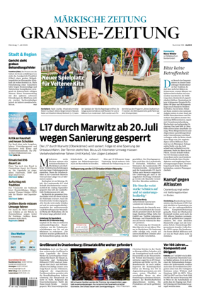 Cover of Gransee-Zeitung