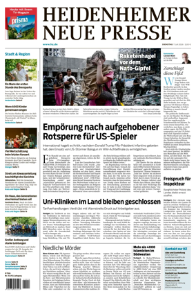 Cover of Heidenheimer Neue Presse