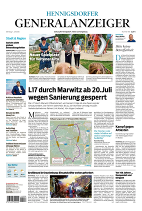 Cover of Hennigsdorfer Generalanzeiger