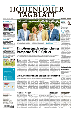 Cover of Hohenloher Tagblatt