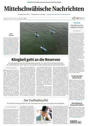 Cover of Mittelschwaebische Nachrichten
