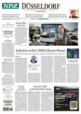 Cover of Neue Rhein Zeitung (Dusseldorf)