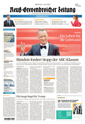 Cover of Neuss-Grevenbroicher Zeitung Neuss