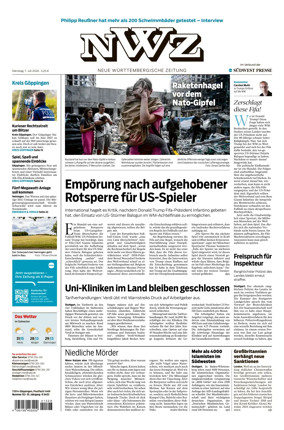 Cover of NWZ – Neue Wurttembergische Zeitung