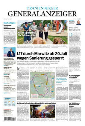 Cover of Oranienburger Generalanzeiger