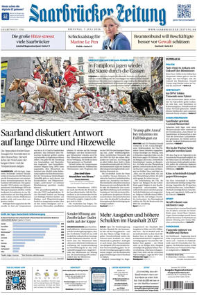 Cover of Saarbruecker Zeitung