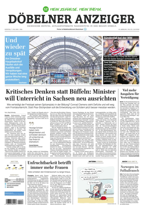 Cover of Sachsische Zeitung (Dobeln)