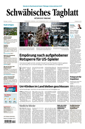 Cover of Schwabisches Tagblatt - Tubinger Chronik