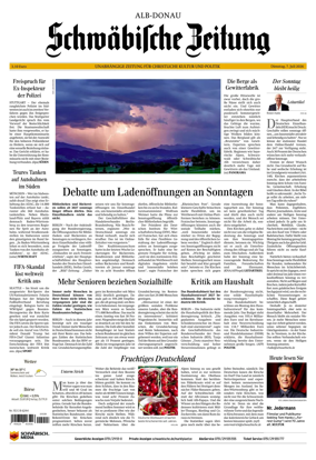 Cover of Schwabische Zeitung (Alb-Donau)
