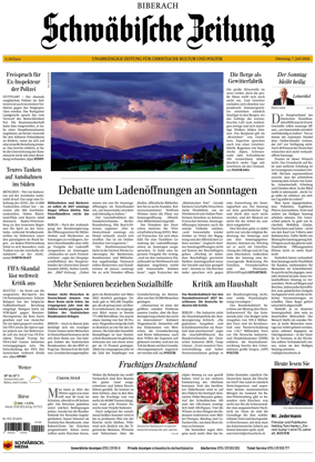 Cover of Schwabische Zeitung (Biberach)
