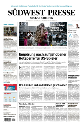 Cover of SUDWEST PRESSE - Neckar-Chronik