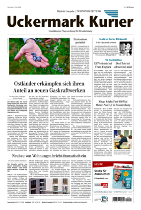 Cover of Templiner Zeitung