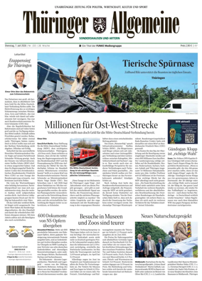 Cover of Thuringer Allgemeine (Sonderhausen und Artern)