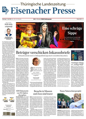 Cover of Thuringische Landeszeitung (Eisenach)