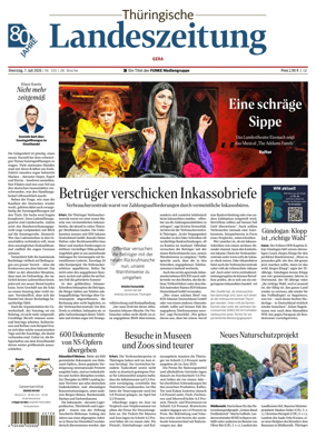Cover of Thuringische Landeszeitung (Gera)