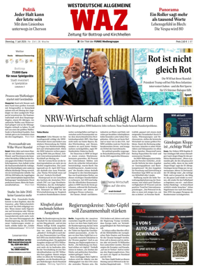 Cover of Westdeutsche Allgemeine Zeitung (Bottrop)