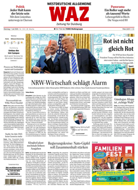 Cover of Westdeutsche Allgemeine Zeitung (Duisburg)