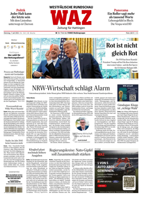 Cover of Westdeutsche Allgemeine Zeitung (Hattingen)