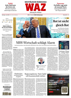 Cover of Westdeutsche Allgemeine Zeitung (Witten)