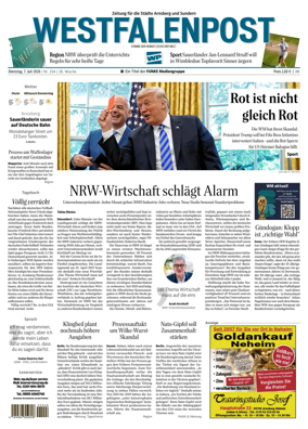 Cover of Westfalenpost (Arnsberg)