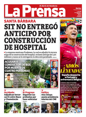 Cover of Diario La Prensa