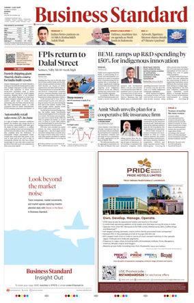Cover of Business Standard
