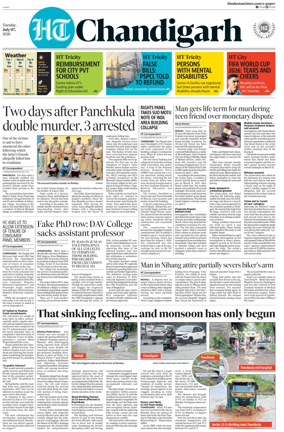 Cover of Hindustan Times (Chandigarh) - Live