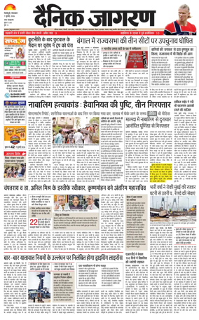 Cover of Dainik Jagran - Silliguri
