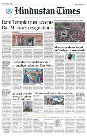 Cover of Hindustan Times Haryana
