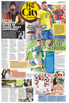 Cover of Hindustan Times (Jaipur) - City