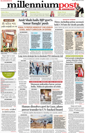 Cover of Millennium Post (Kolkata)