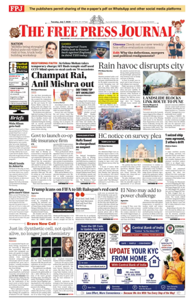 Cover of The Free Press Journal