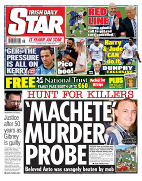 Cover of Irish Daily Star