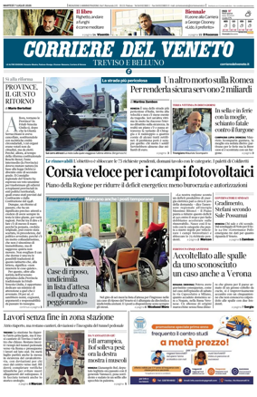 Cover of Corriere del Veneto (Treviso e Belluno)