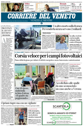 Cover of Corriere del Veneto (Venezia e Mestre)