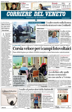 Cover of Corriere del Veneto (Vicenza e Bassano)