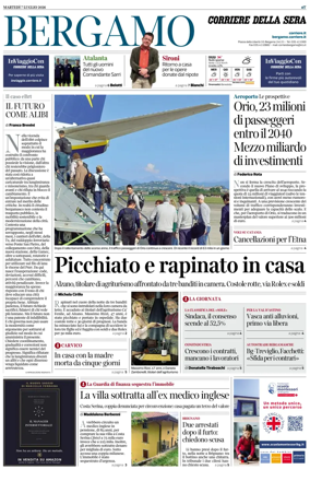 Cover of Corriere della Sera (Bergamo)