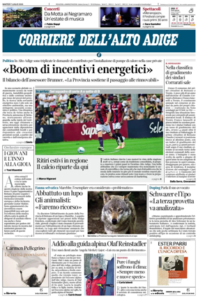 Cover of Corriere dell'Alto Adige