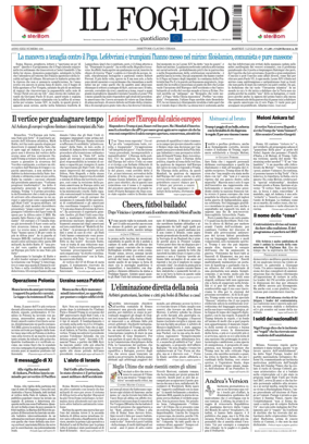 Cover of Il Foglio Quotidiano