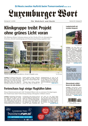 Cover of Luxemburger Wort