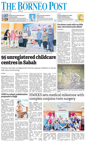 Cover of The Borneo Post (Sabah)