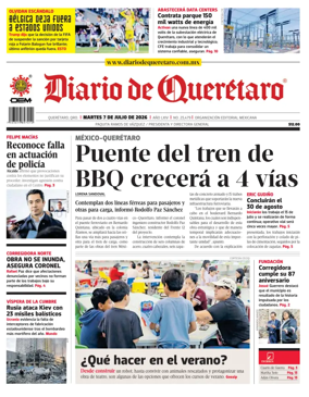 Cover of Diario de Queretaro