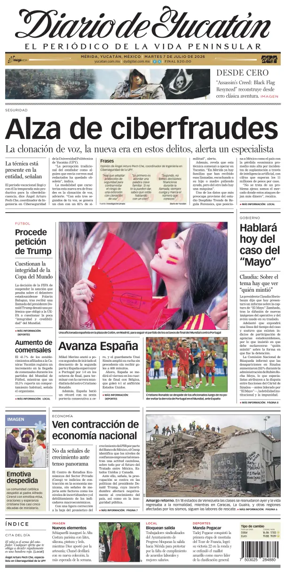 Cover of Diario de Yucatan