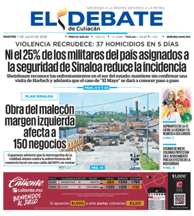 Cover of El Debate de Culiacan