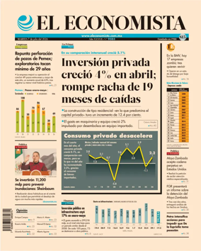 Cover of El Economista (Mexico)
