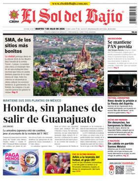 Cover of El Sol de Bajio