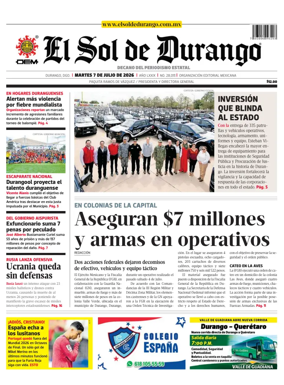 Cover of El Sol de Durango