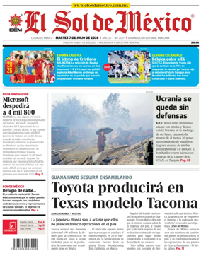 Cover of El Sol de Mexico