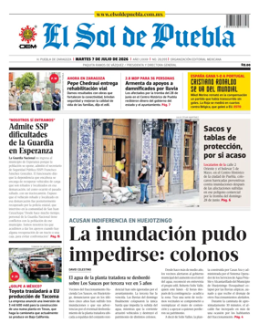 Cover of El Sol de Puebla